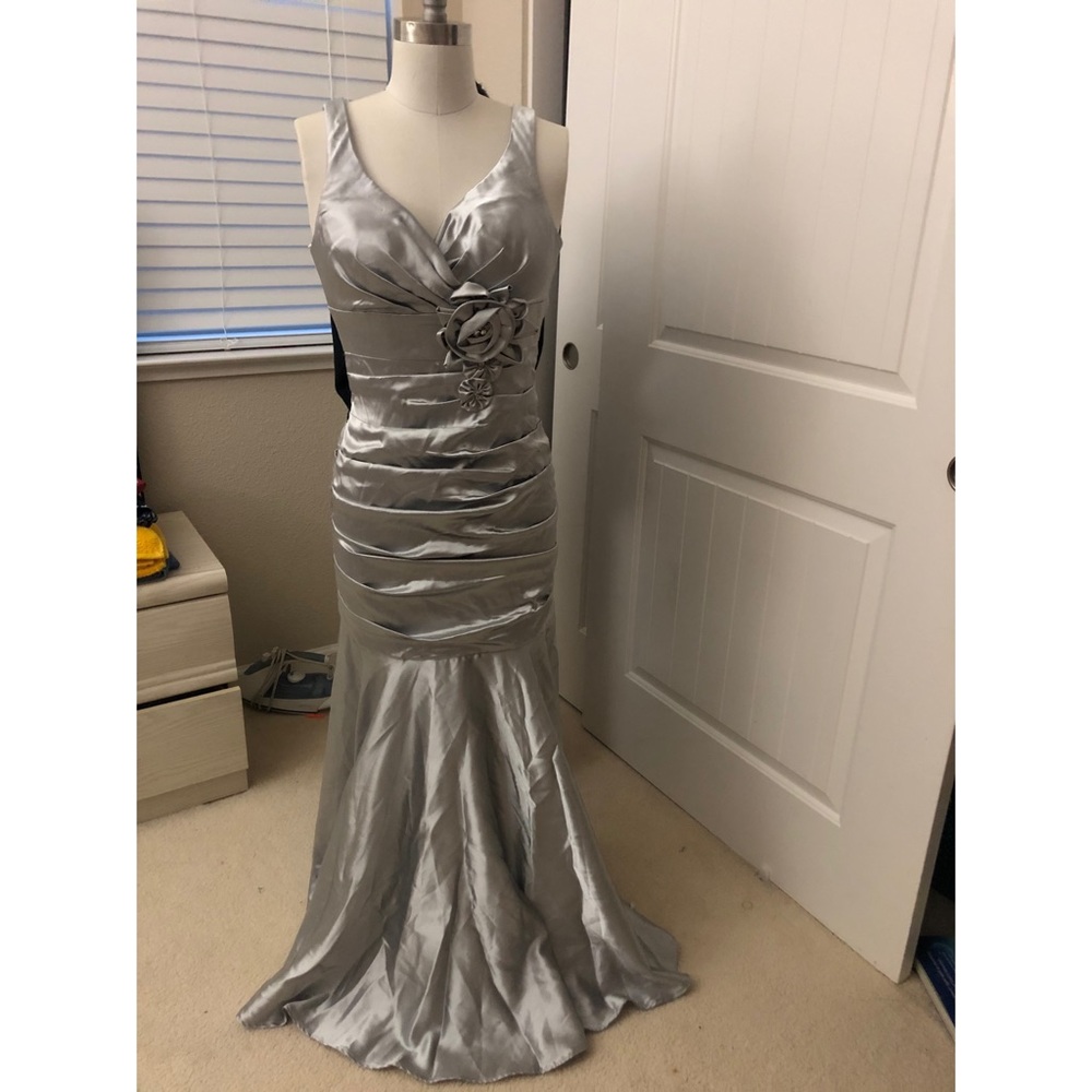 Silk grey dress